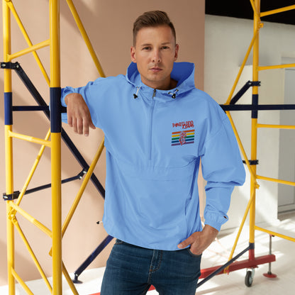 Rainbow Embroidered Champion Packable Jacket image 5
