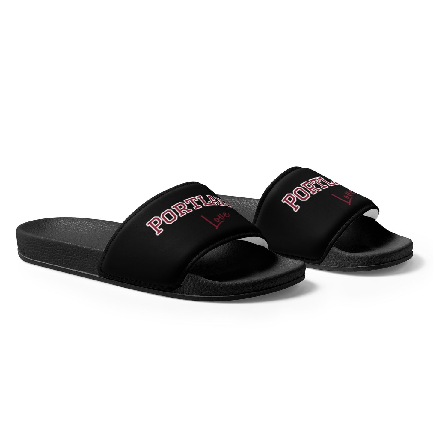 Block Style Burgundy Men’s Slides Inverted image 7