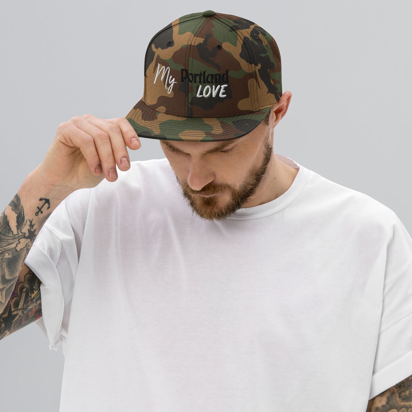 My Portland Love Snapback Hat image 17