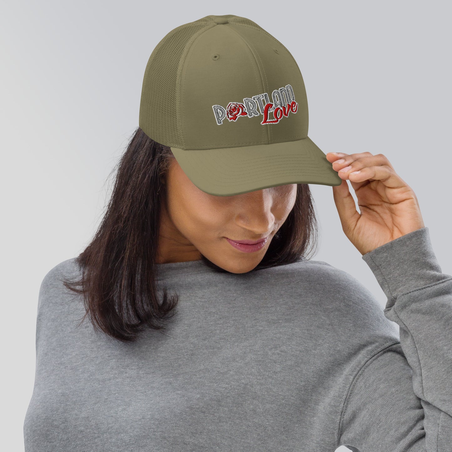 Original Portland Love 6 Panel Trucker Cap image 8