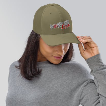 Original Portland Love 6 Panel Trucker Cap image 8