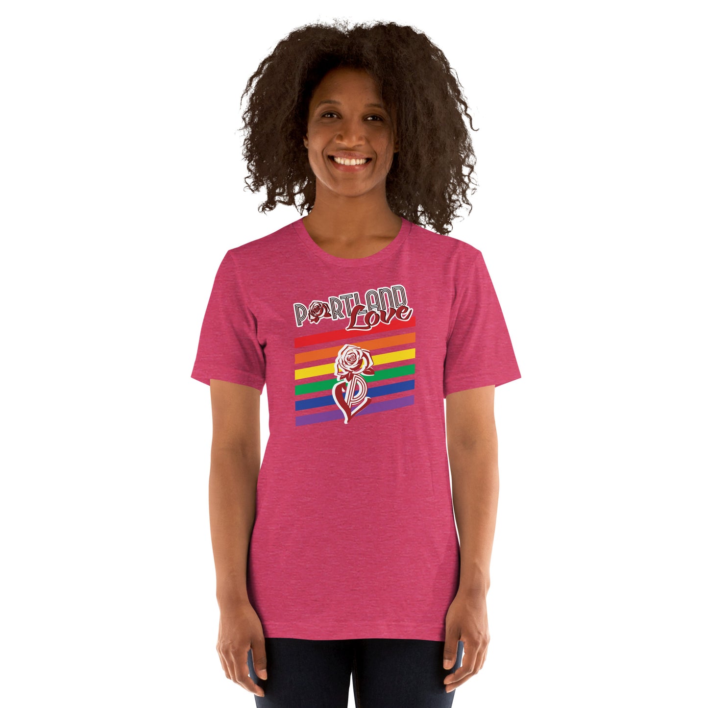 P-Love Rainbow Short-Sleeve Unisex T-Shirt image 7