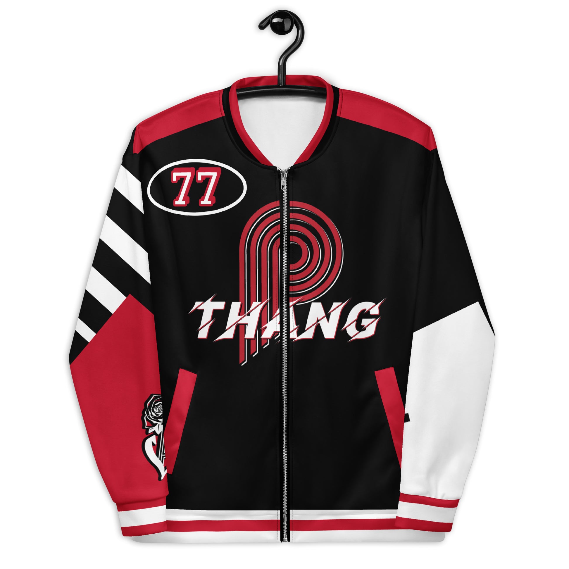 The "P" Unisex Bomber Jacket  image 5