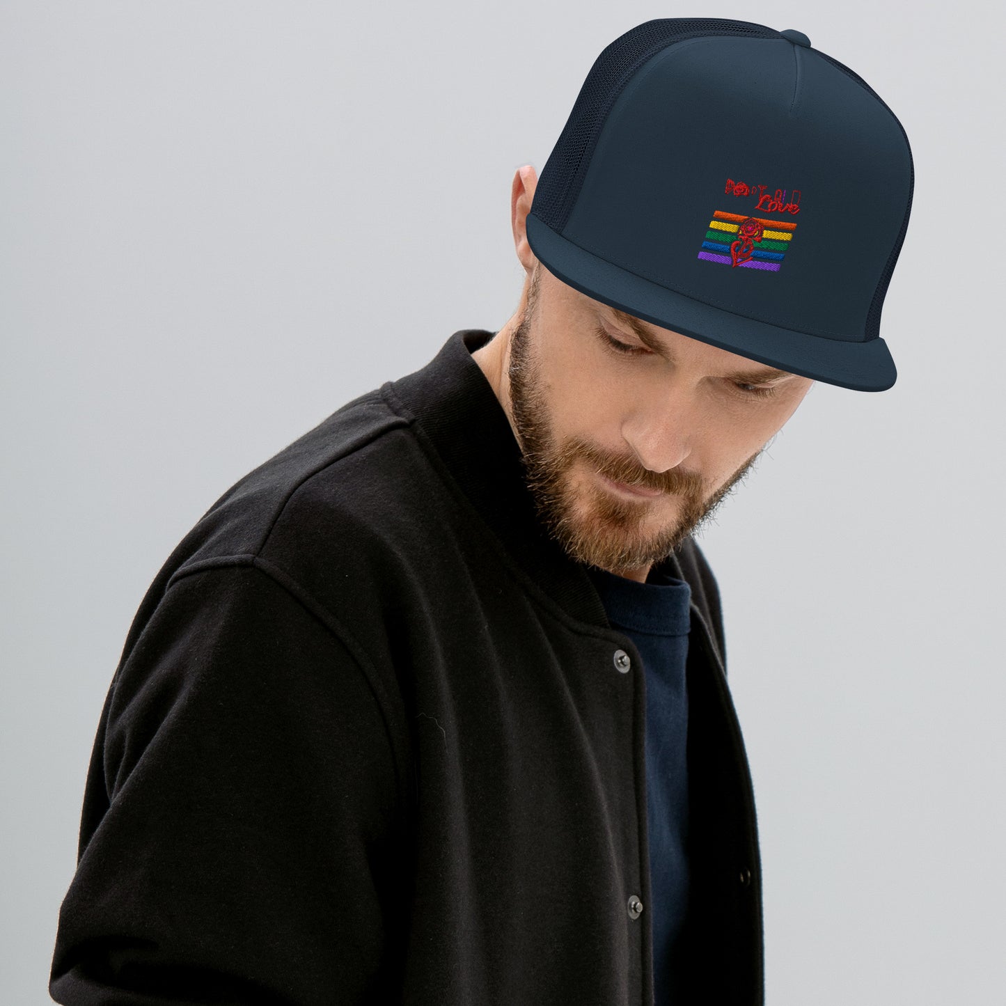 Portland Love Rainbow Trucker Cap image 5