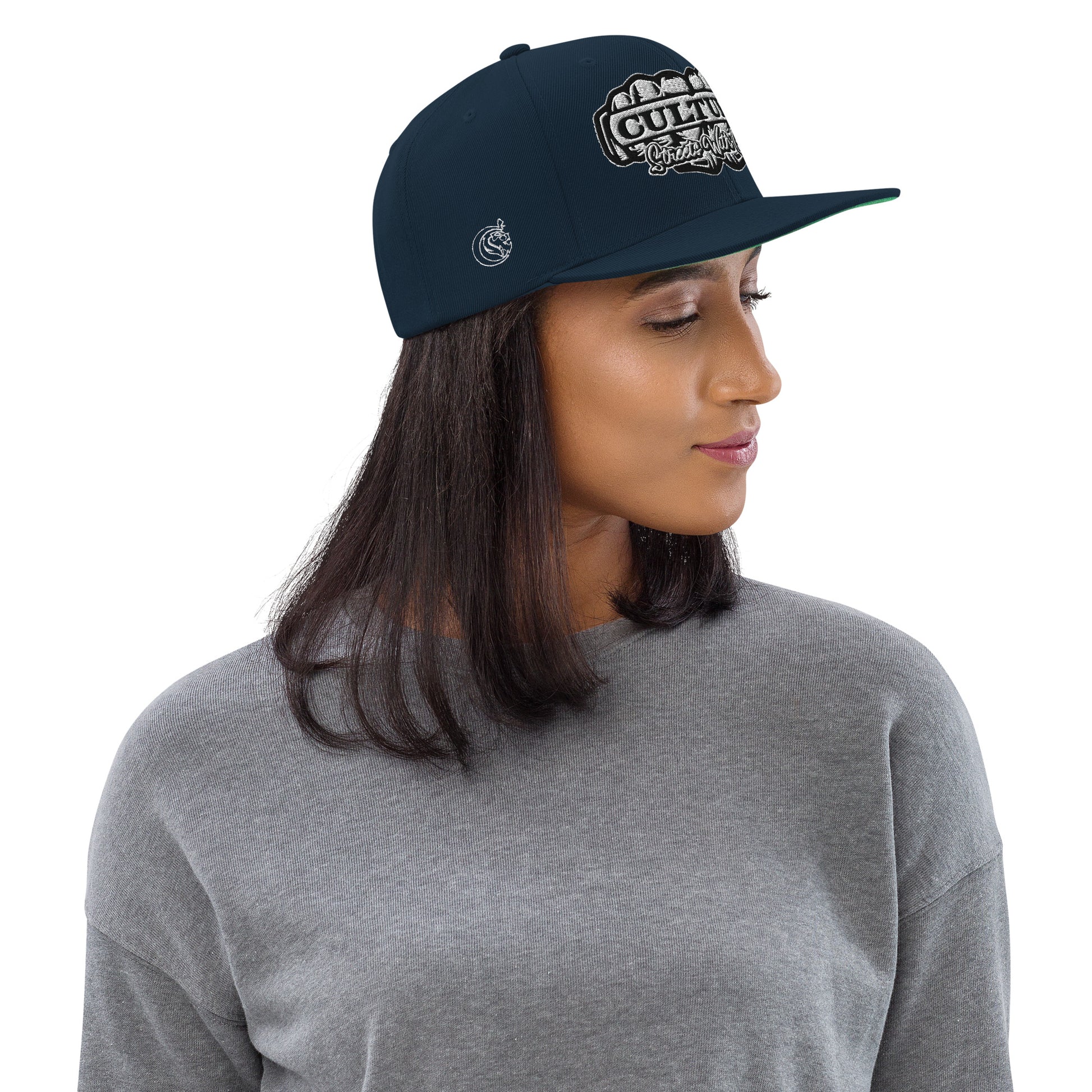 Culture Street Silver Snapback Hat image 4