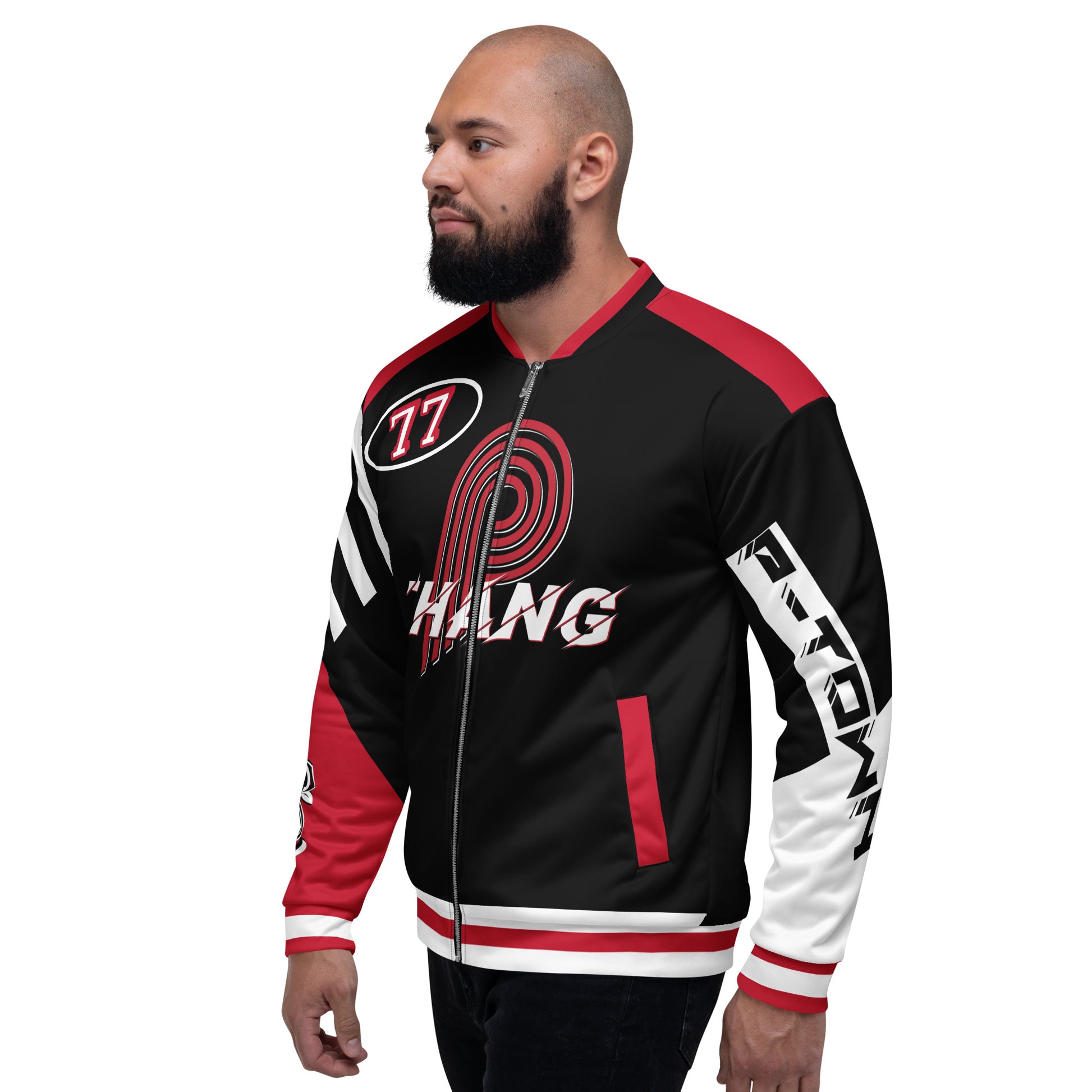 The "P" Unisex Bomber Jacket  image 2