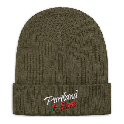 Portland Love Rose Ribbed Knit Beanie image 7