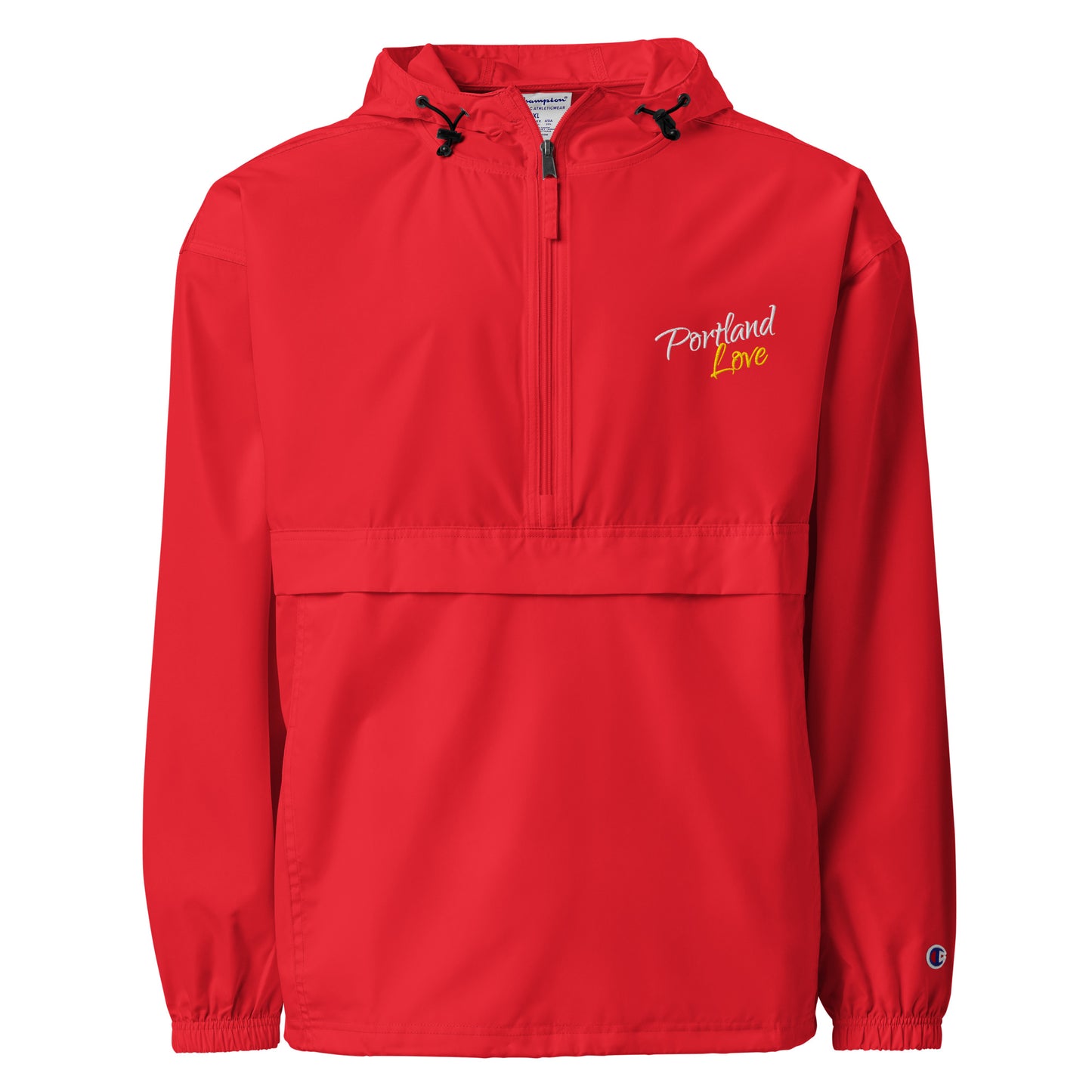 Portland Love (Yellow) Embroidered Champion Packable Jacket image 4