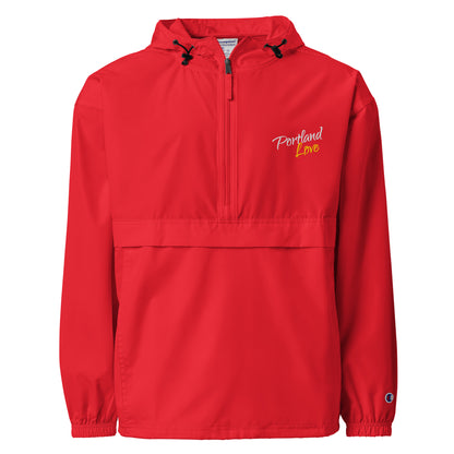 Portland Love (Yellow) Embroidered Champion Packable Jacket image 4