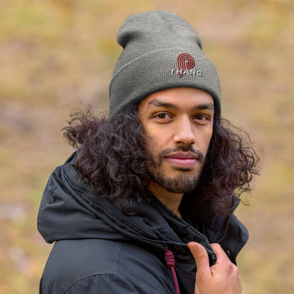 P-Thang (Red/White) Cuffed Beanie image 8