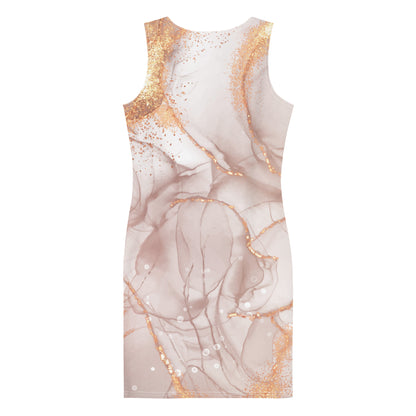 Portland Love Gold Marble Element Sublimation Cut & Sew Dress image 5