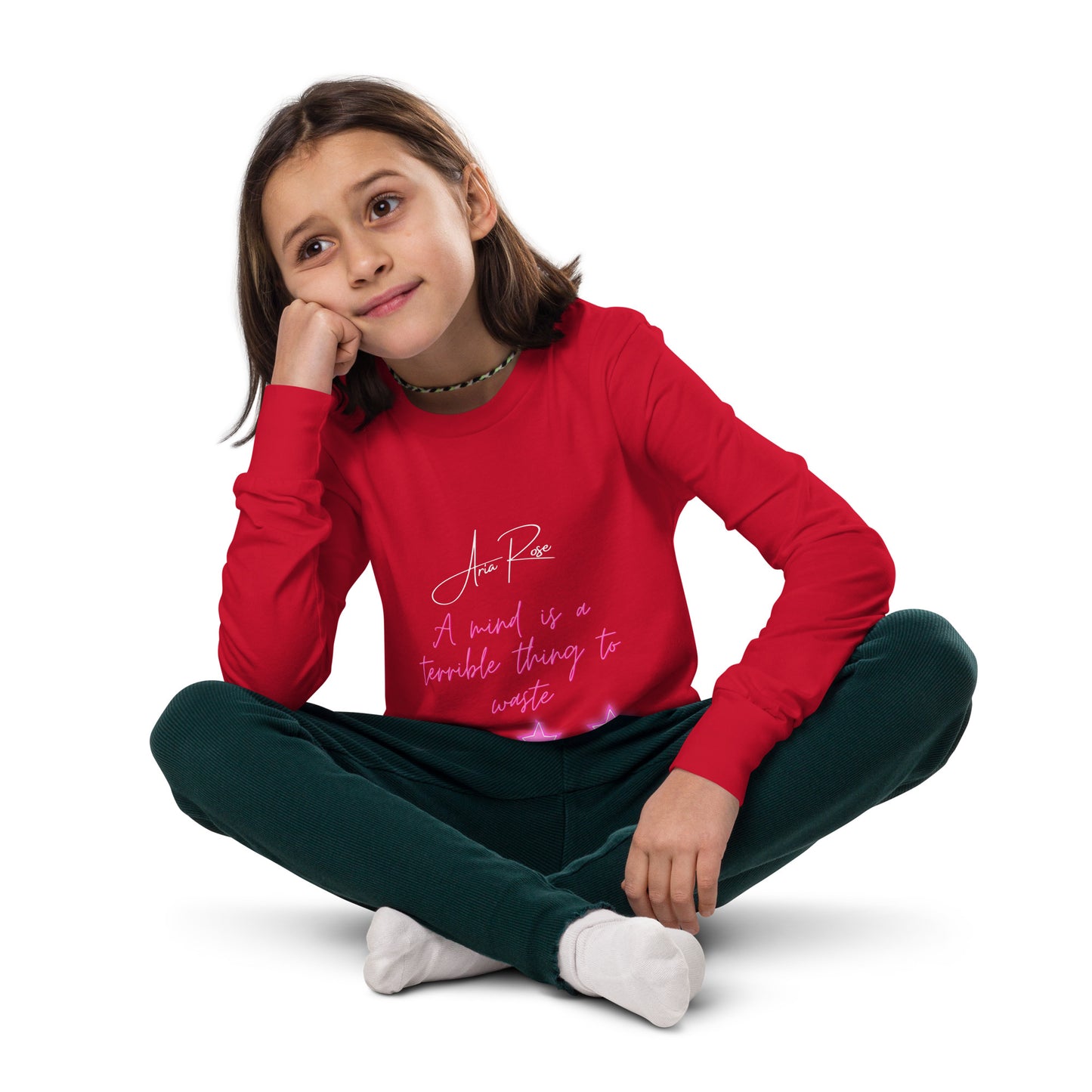 Aria Rose Pretty Youth Long Sleeve Tee image 7