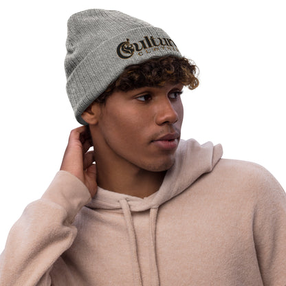 Culture Black Ribbed Knit Beanie image 8