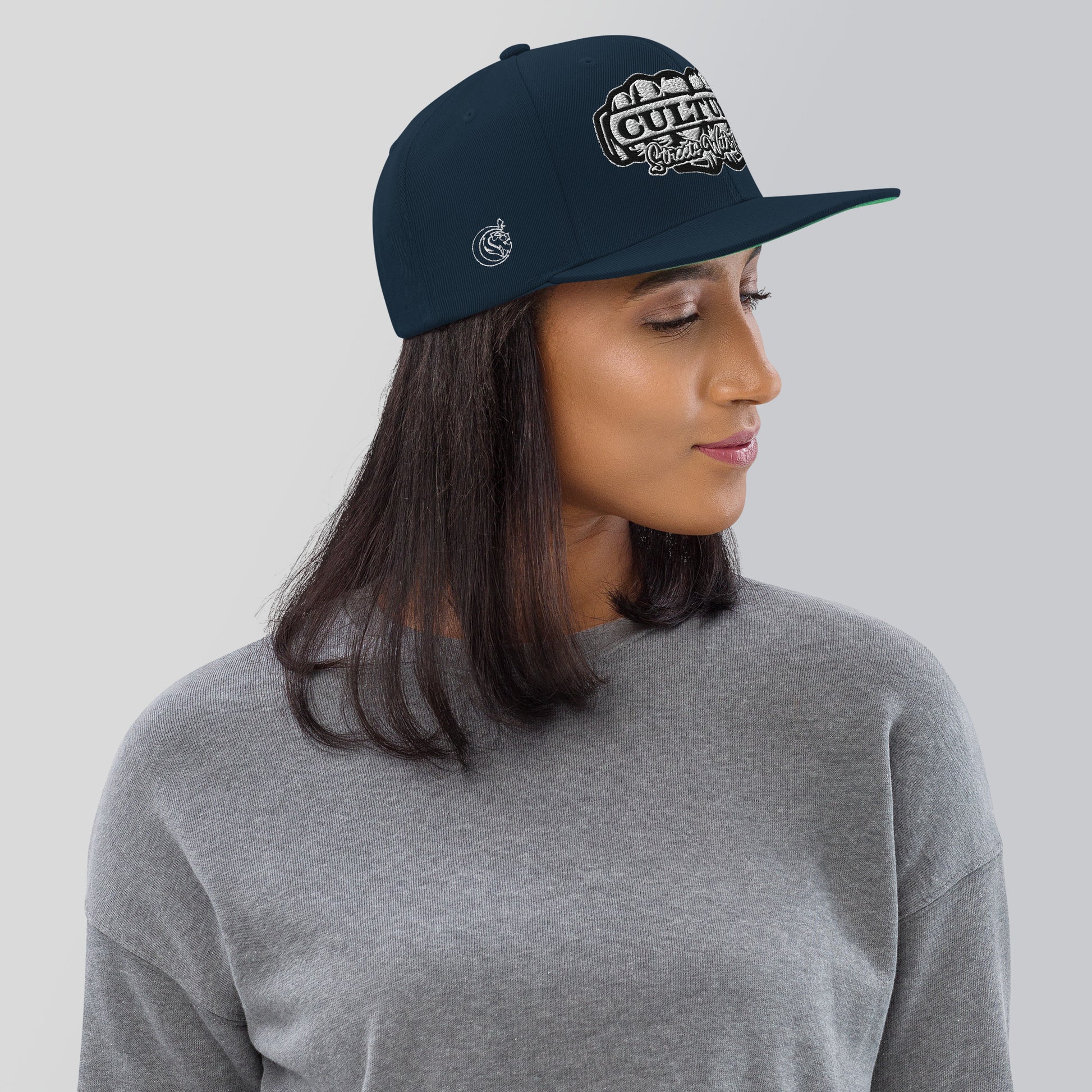 Culture Street Silver Snapback Hat image 3