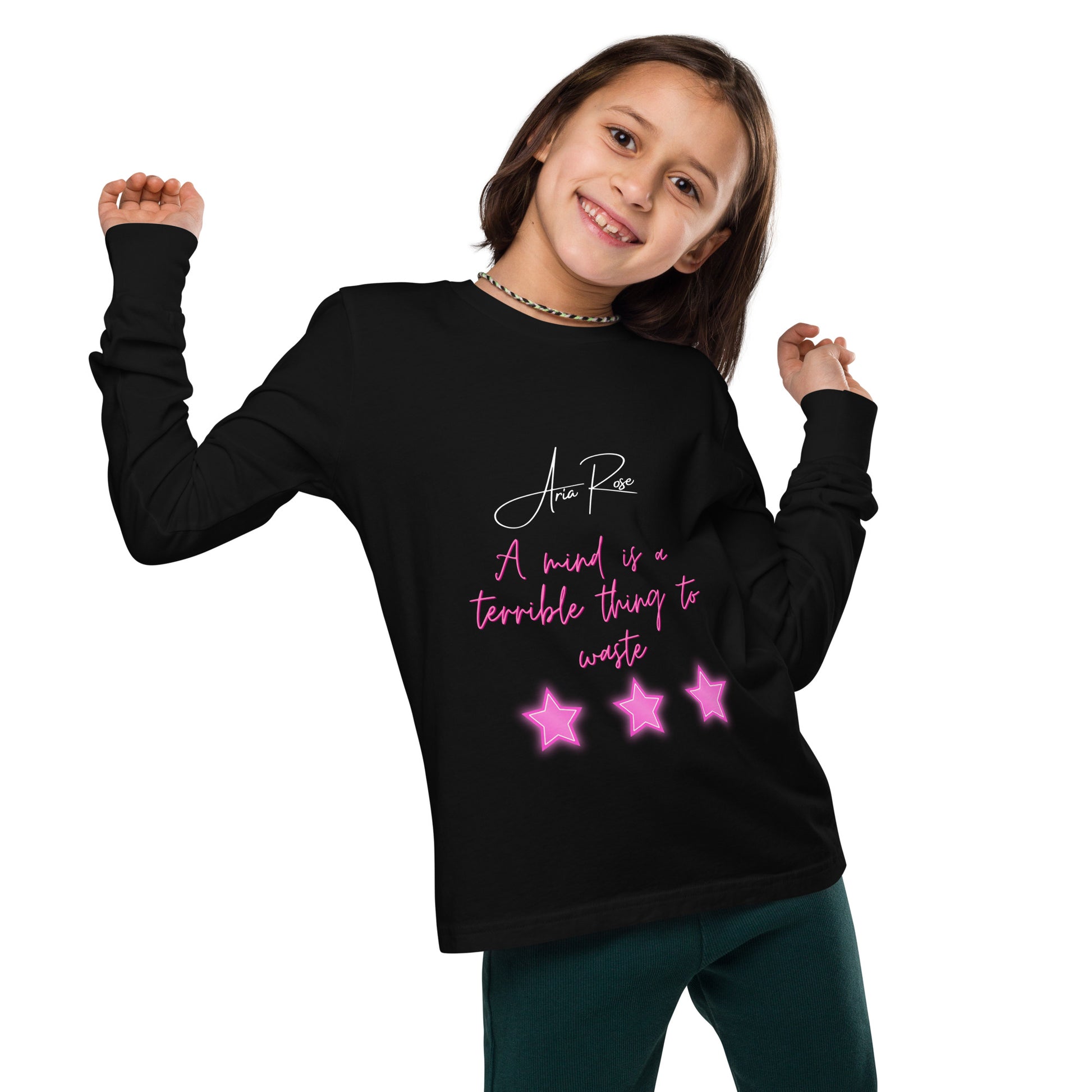 Aria Rose Pretty Youth Long Sleeve Tee image 0