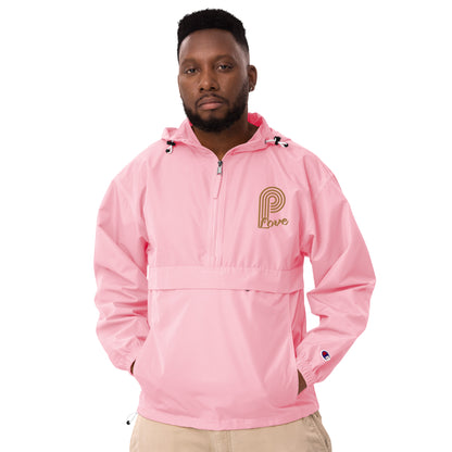 P-Love (Gold) Embroidered Champion Packable Jacket image 16