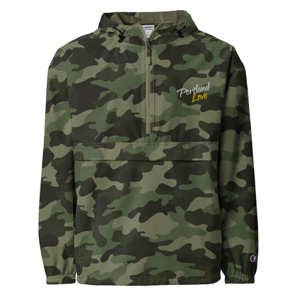 Portland Love (Yellow) Embroidered Champion Packable Jacket image 6