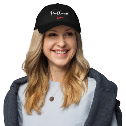 Portland Love Black Marble Dad Hat image 5