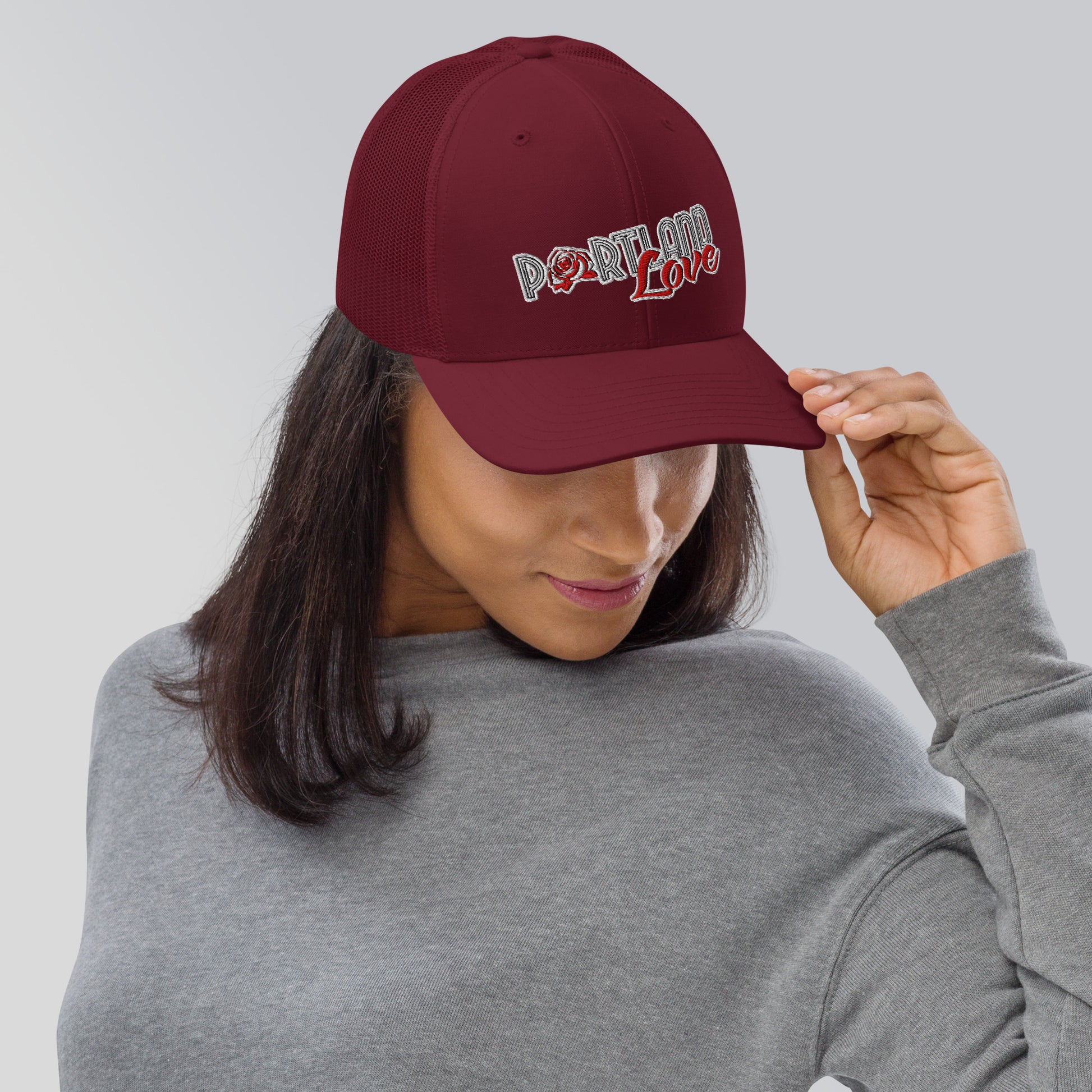 Original Portland Love 6 Panel Trucker Cap image 6