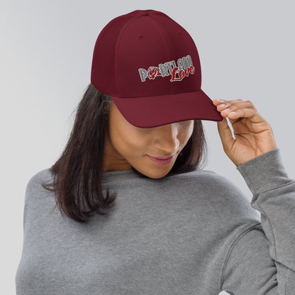 Original Portland Love 6 Panel Trucker Cap image 6