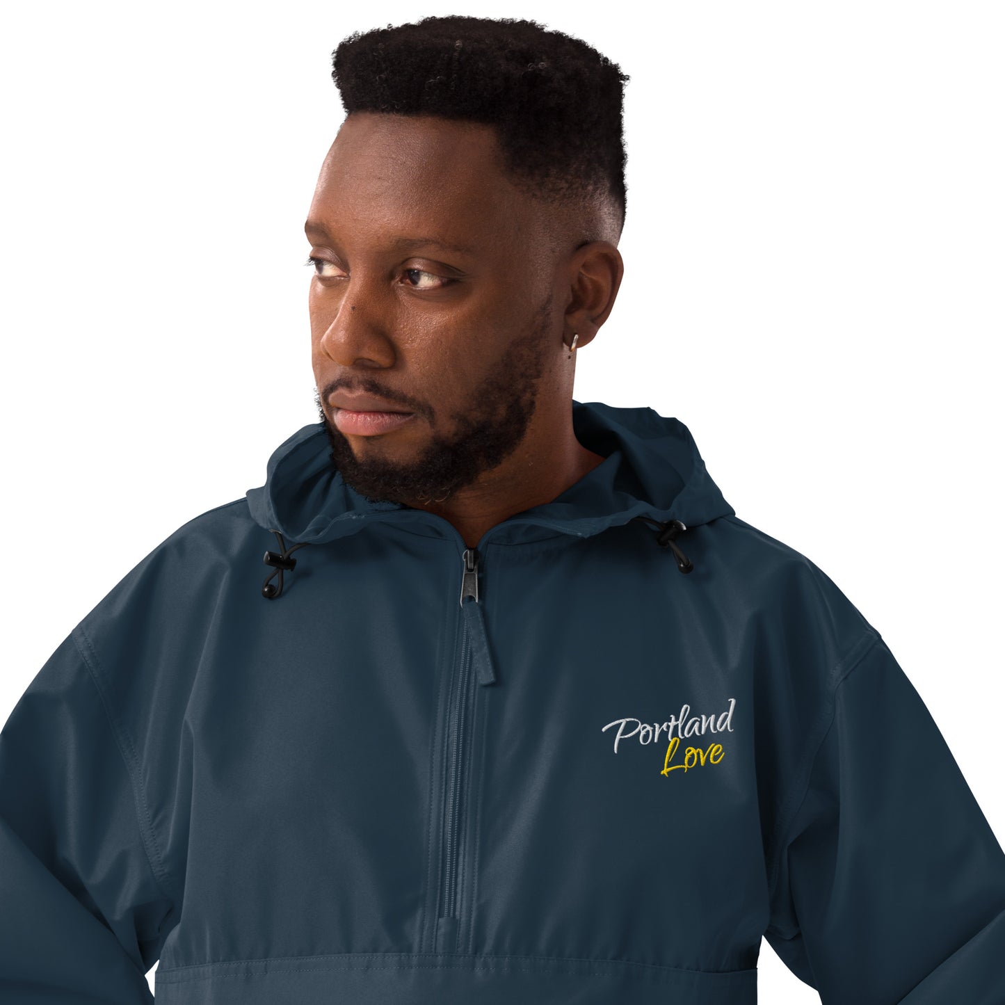 Portland Love (Yellow) Embroidered Champion Packable Jacket image 13