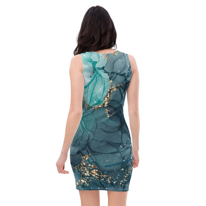 Portland Love Blue Glory Glitter Cut & Sew Dress image 1