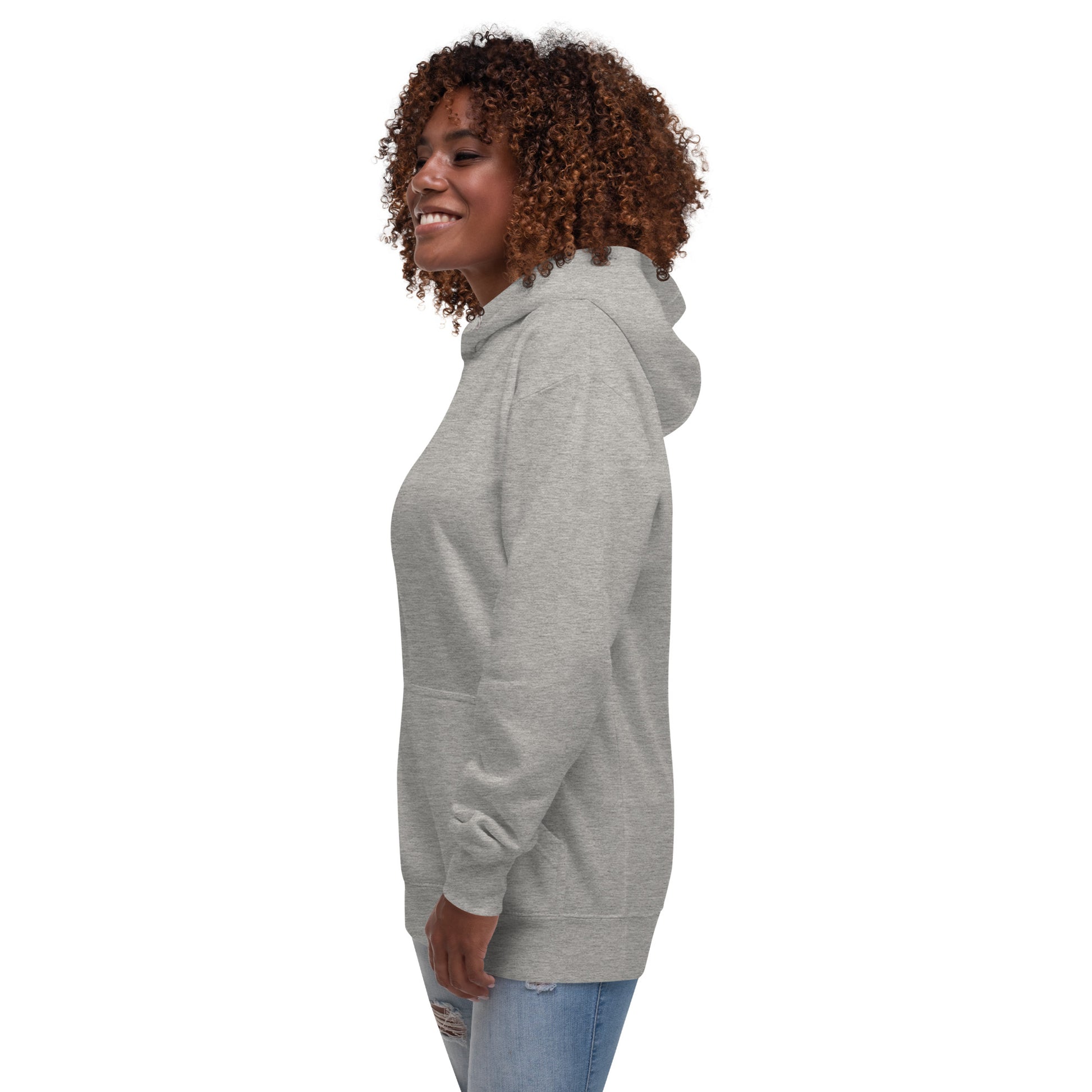 Block Style Royal/White Embroidered Unisex Hoodie image 39