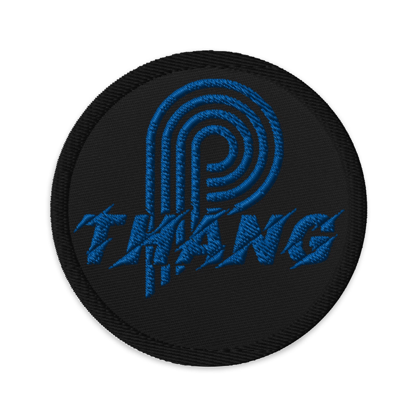 P-Thang Royal Embroidered Black Patch image 0