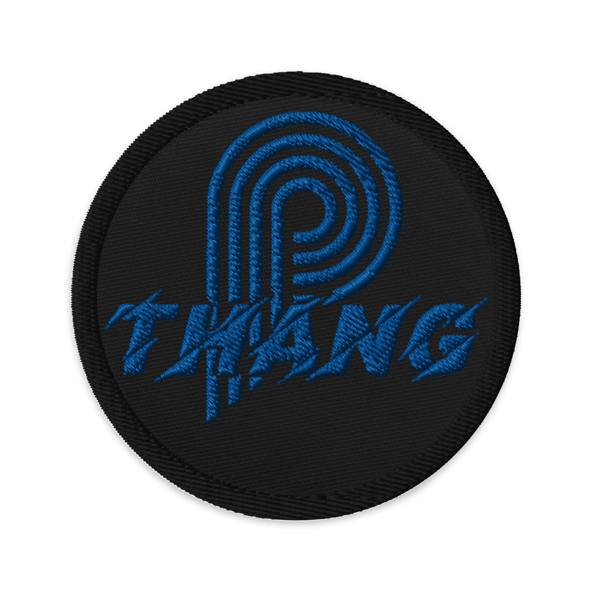 P-Thang Royal Embroidered Black Patch image 0