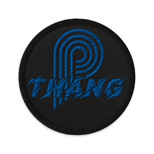 P-Thang Royal Embroidered Black Patch image 0