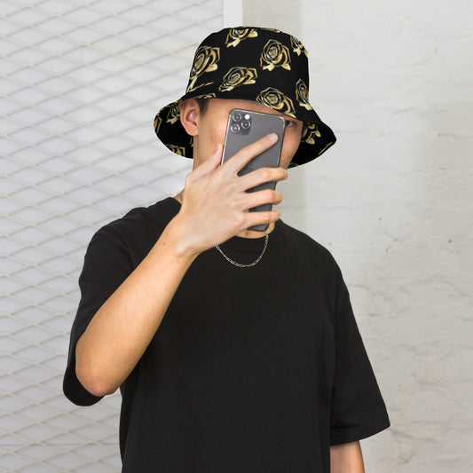 Gold Rose Reversible Bucket Hat image 0