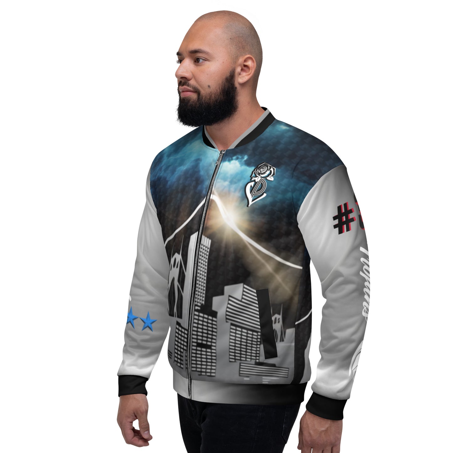 Limited Edition N.E.P. B-Boy Damon & Terrell Unisex Bomber Jacket image 2