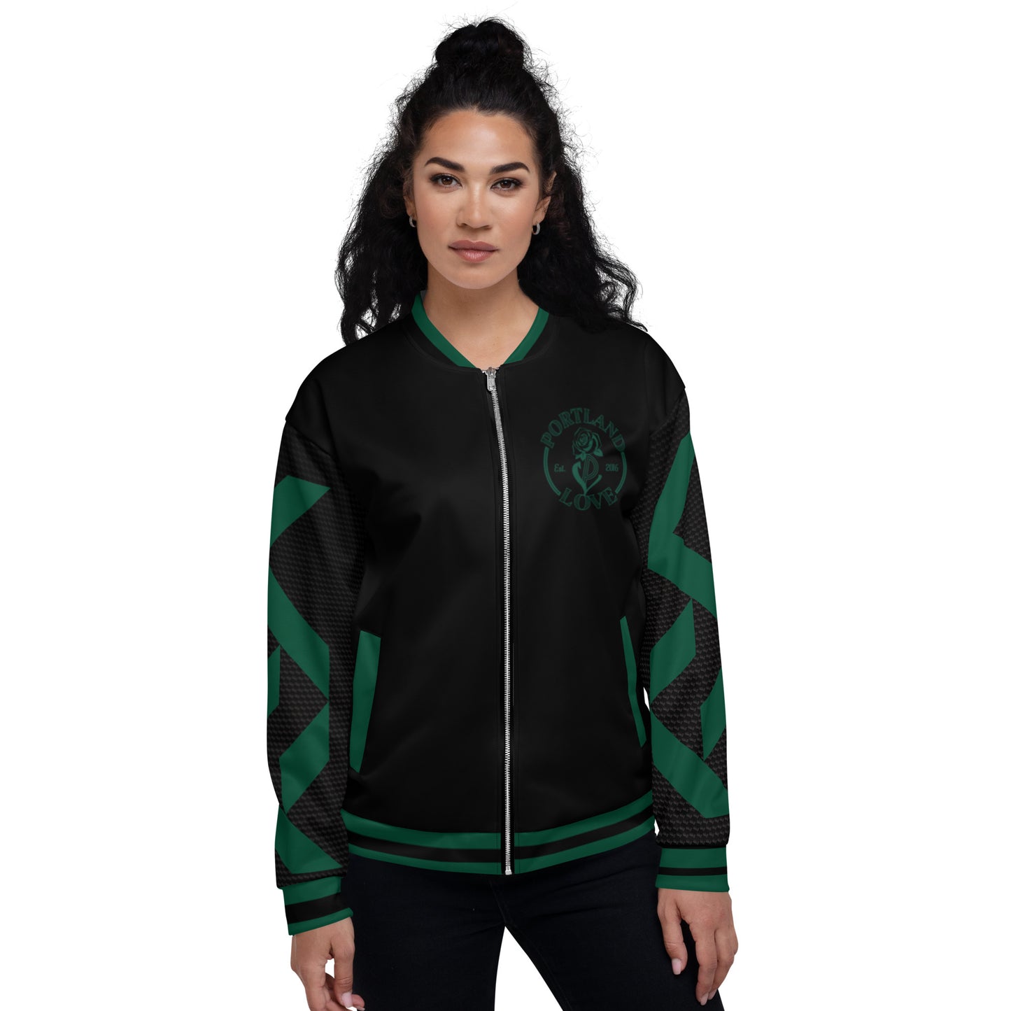 Oregon Green Unisex Bomber Jacket image 2