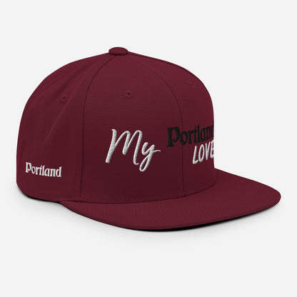 My Portland Love Snapback Hat image 3