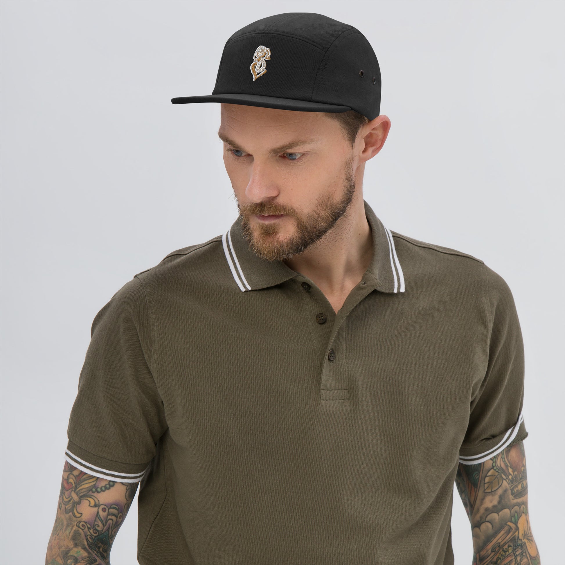 PL Rose Gold/White Five Panel Cap image 2