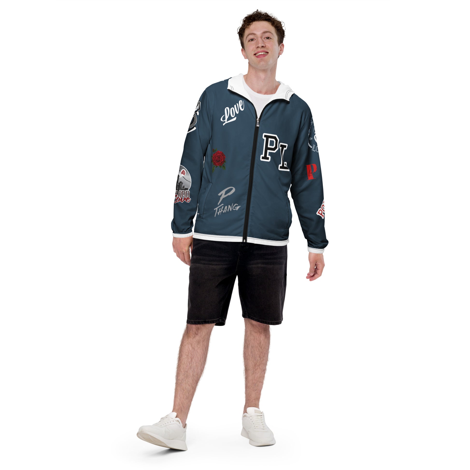 Portland Love Logos Arapawa Men’s Windbreaker image 4