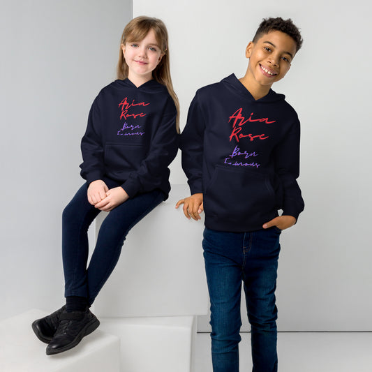 Aria Rose Born Famous Kids Fleece Hoodie image 0