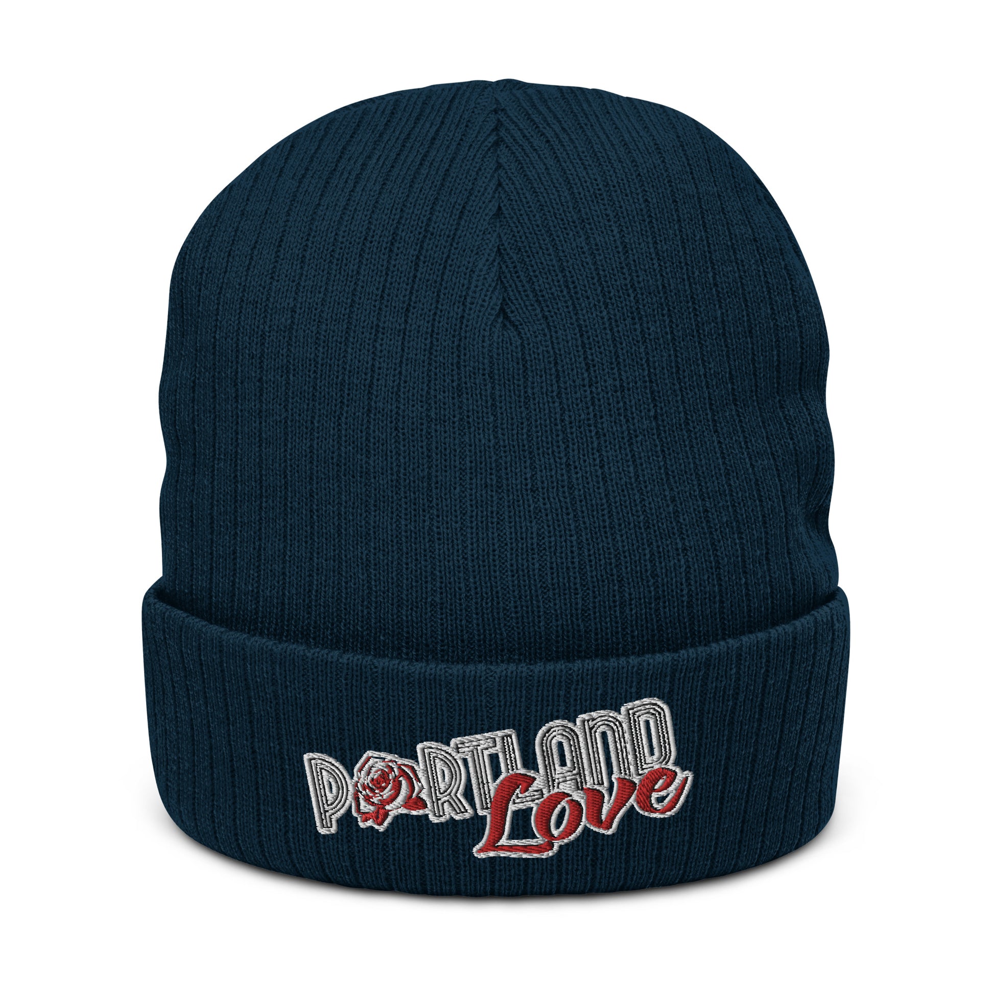 Original Portland Love Ribbed Knit Beanie image 1