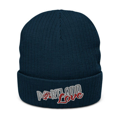 Original Portland Love Ribbed Knit Beanie image 1