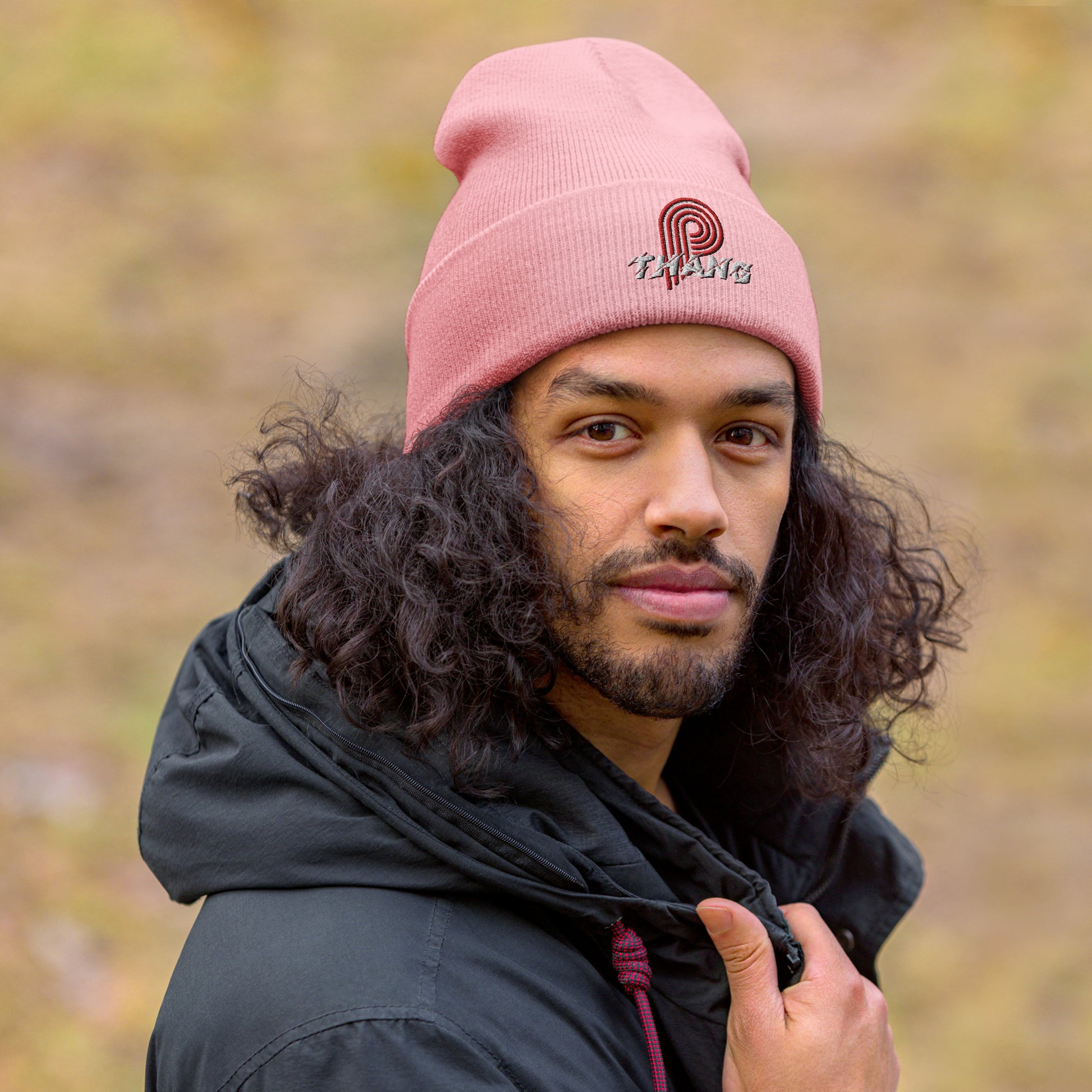 P-Thang (Red/White) Cuffed Beanie image 10