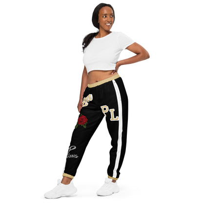 Black and Gold Portland Love Logos Unisex Track Pants image 6