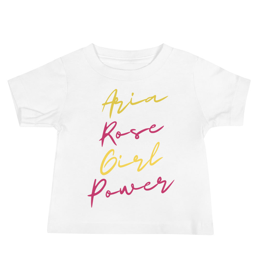 Aria Rose Girl Power Baby Jersey Short Sleeve Tee image 6