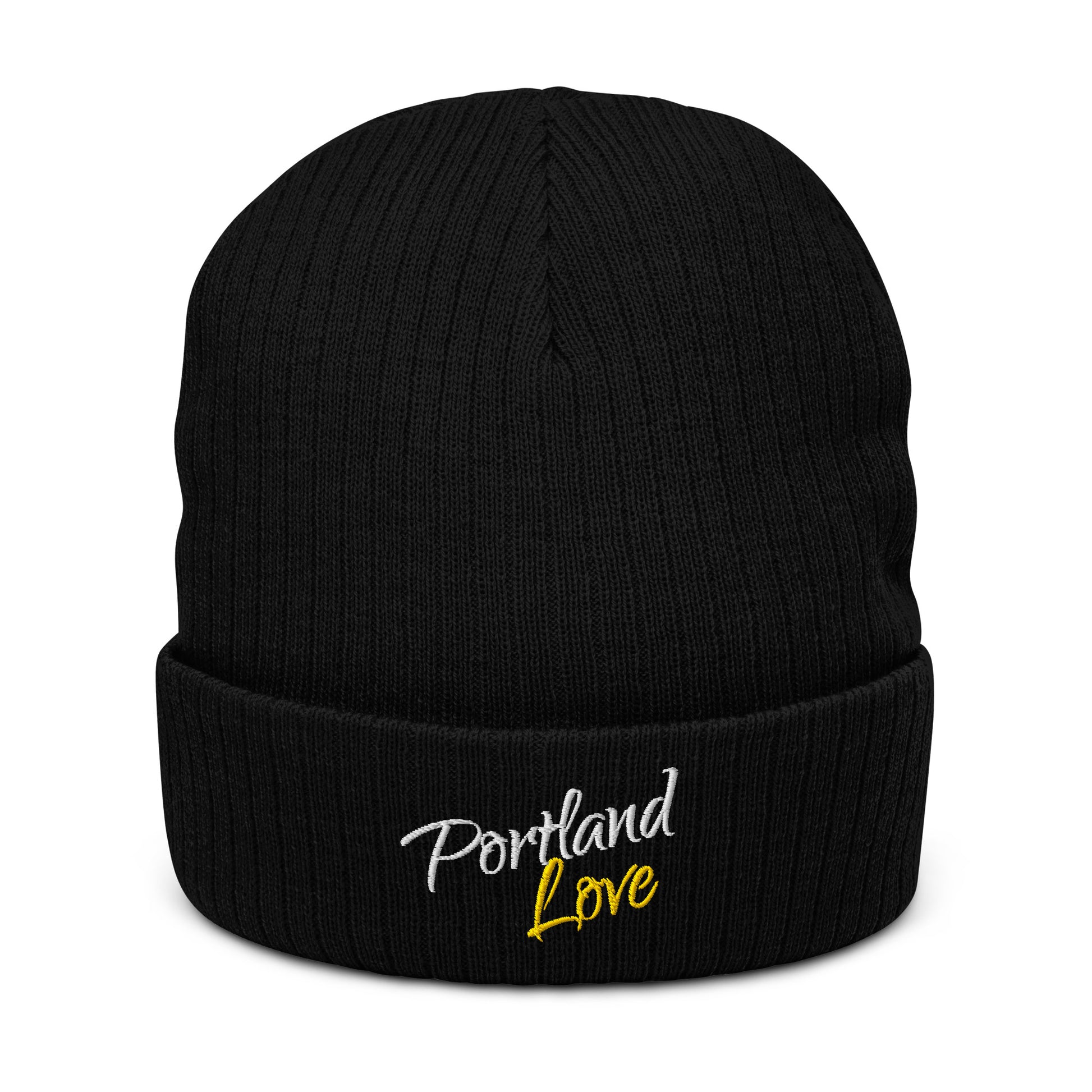 Portland Love (Yellow) Ribbed Knit Beanie image 8
