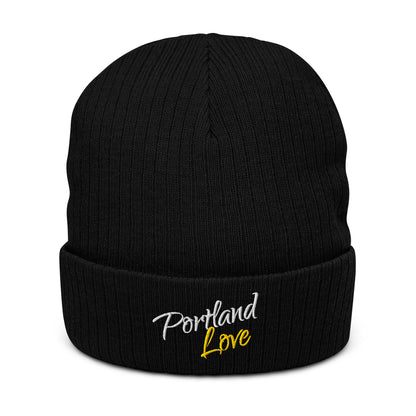 Portland Love (Yellow) Ribbed Knit Beanie image 8