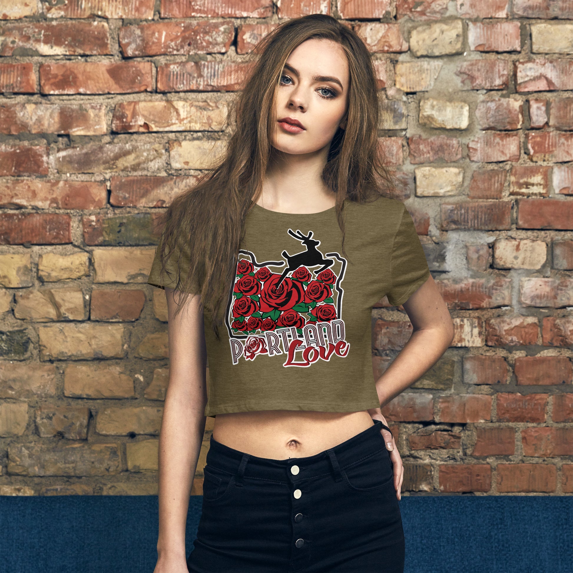 Roses Women’s Crop Tee image 8