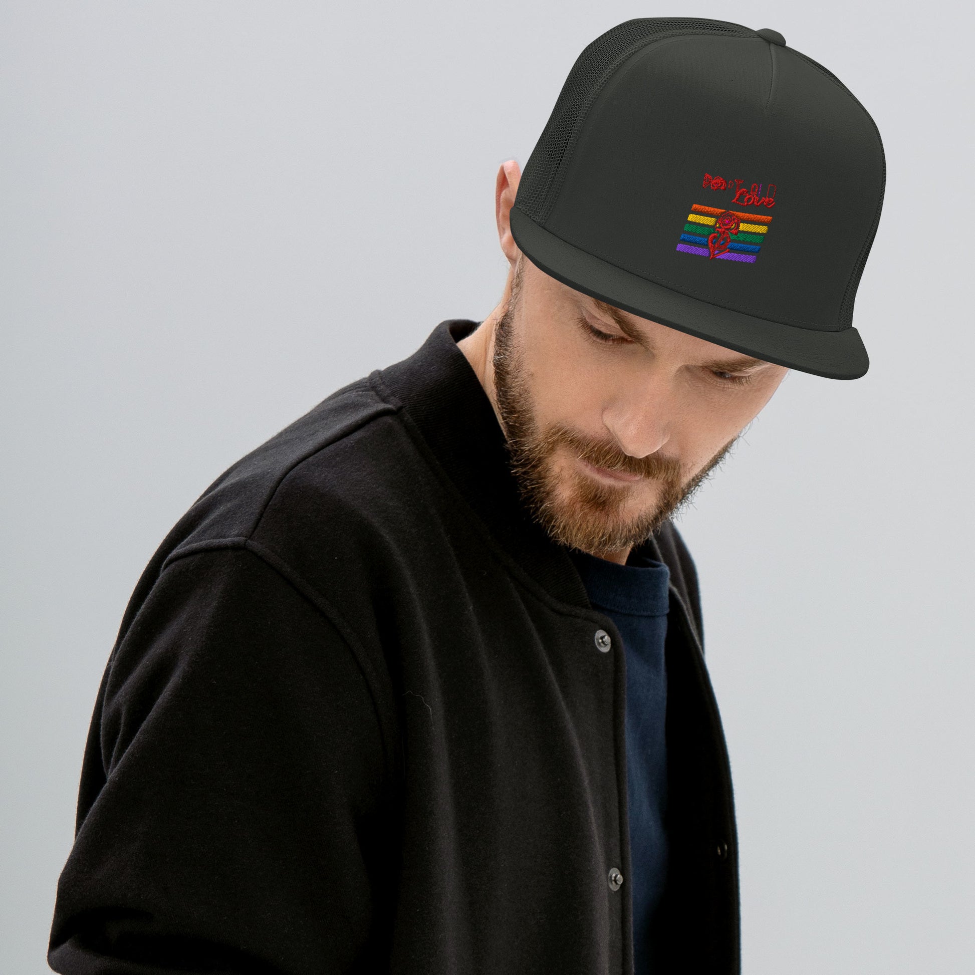 Portland Love Rainbow Trucker Cap image 7