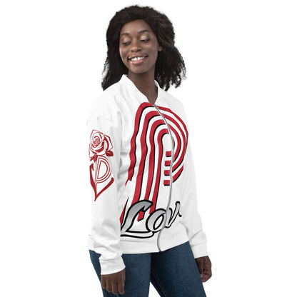 Big P-Love Unisex Bomber Jacket image 1