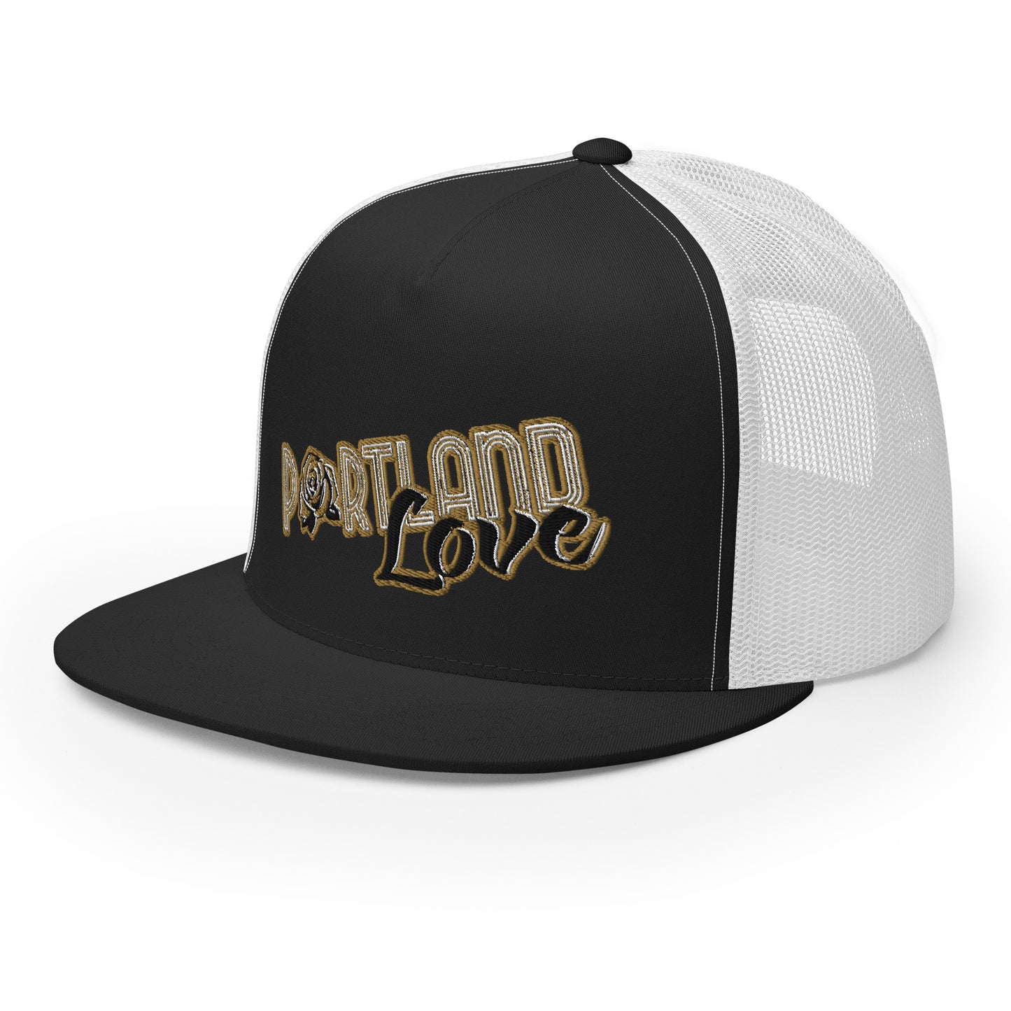 Original Portland Love Gold Trucker Cap image 1