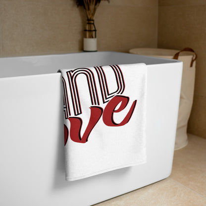 Original Portland Love Beach Towel (White) image 1