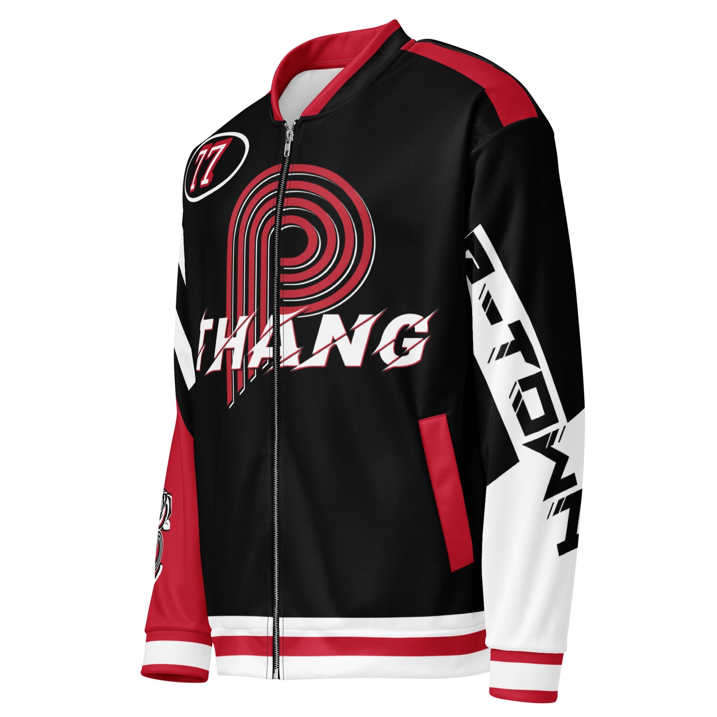 The "P" Unisex Bomber Jacket  image 8